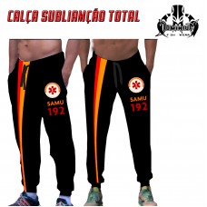 CALÇA SAMU PERSONALIZADA PRETA 